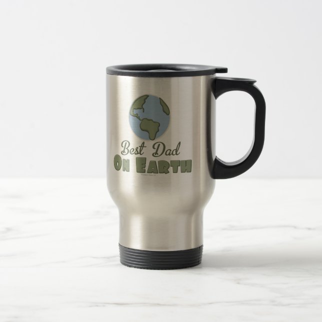 Bäst pappa på jordtravel mug resemugg (Höger)