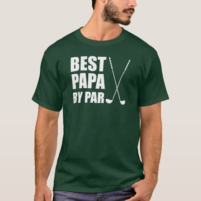 Bäst pappa vid Pargolfspel T Shirt (Framsida)