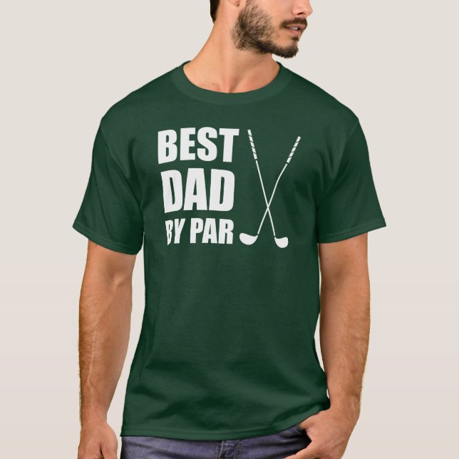 Bäst pappa vid Pargolfspel T Shirt (Framsida)