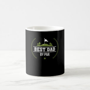 Bäst pappa vid roligt ordstäv för ParGolfpappa Kaffemugg