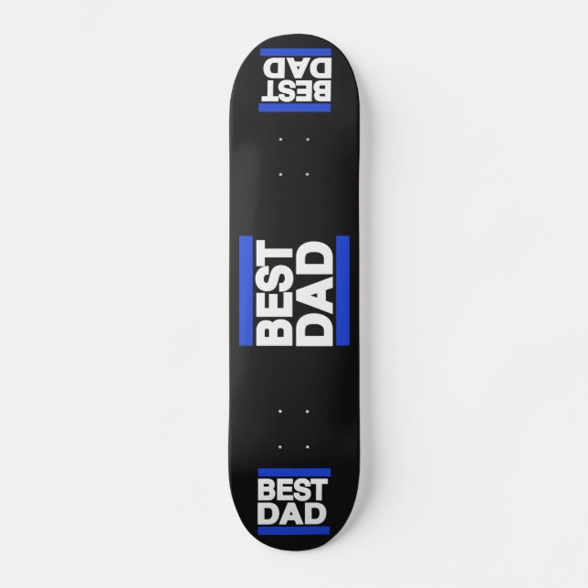 Bäst pappablått skateboard bräda 19,5 cm (Framsida)