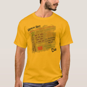 Bäst pappaskjorta för världar tee shirt