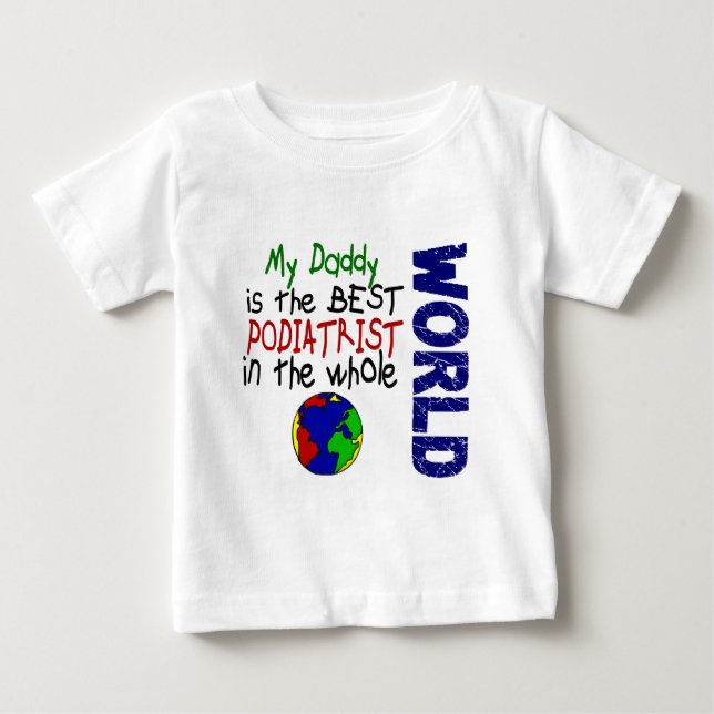 Bäst Podiatrist i värld 2 (pappan) T Shirt (Framsida)