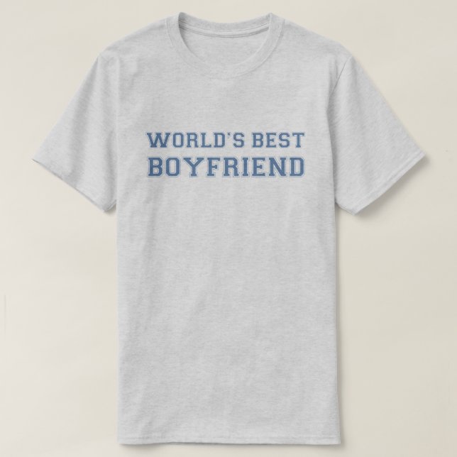 Bäst pojkvän för världar tee (Design framsida)