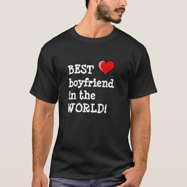bäst pojkvän t-shirt (Framsida)