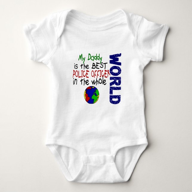 Bäst polis i värld 2 (pappan) tee shirt (Framsida)