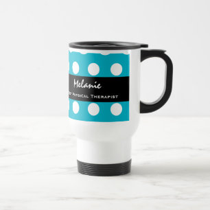 Bäst polka dots V17A för vit för Resemugg