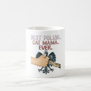 Bäst polsk kattmammaPolen örn & Fistbump mugg
