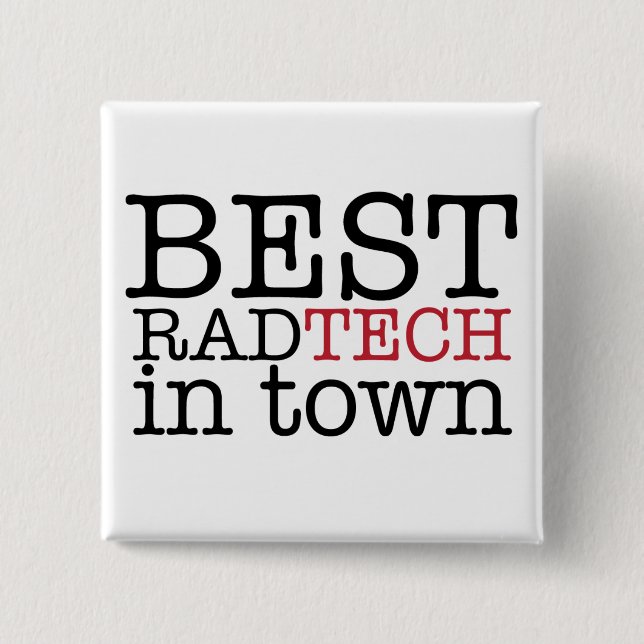 Bäst Rad-Tech i town knäppas Knapp (Framsida)