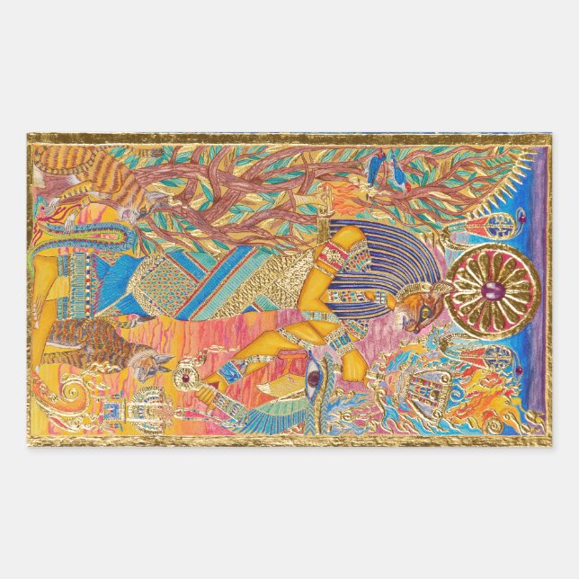 Bast Rektangulärt Klistermärke (Framsida)