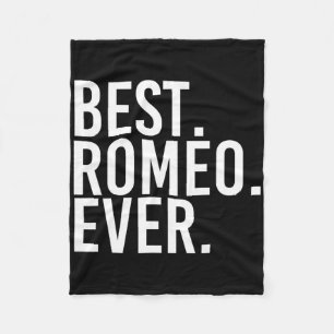 Bäst. Romeo. Aldrig. Funny Personlig Namn Joke Gi Fleecefilt