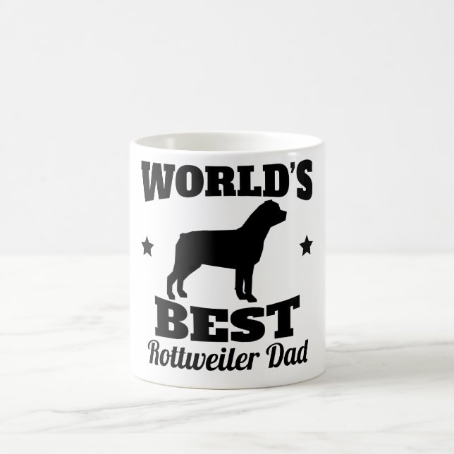 Bäst Rottweiler för världar pappa Kaffemugg (Center)