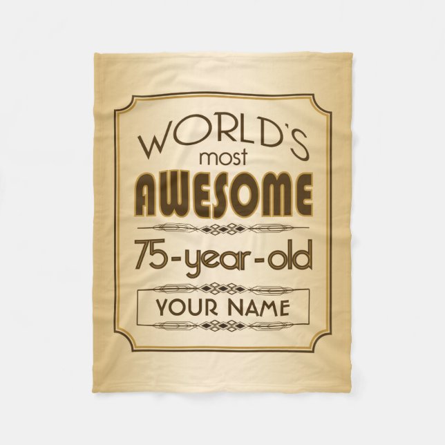 Bäst sagolikt för guld- värld för fleecefilt (Framsidan)