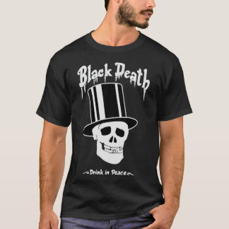 BÄST SÄLJANDE - Black Death Vodka Logotyp Merchand T Shirt