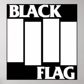 Bäst säljande Black Flagga Merchandise Poster