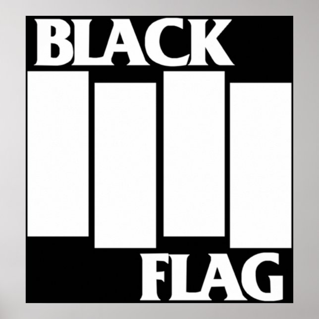 Bäst säljande Black Flagga Merchandise Poster (Framsidan)