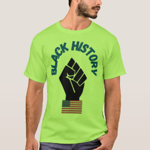 Bäst säljande Black History american flagga Origin T Shirt