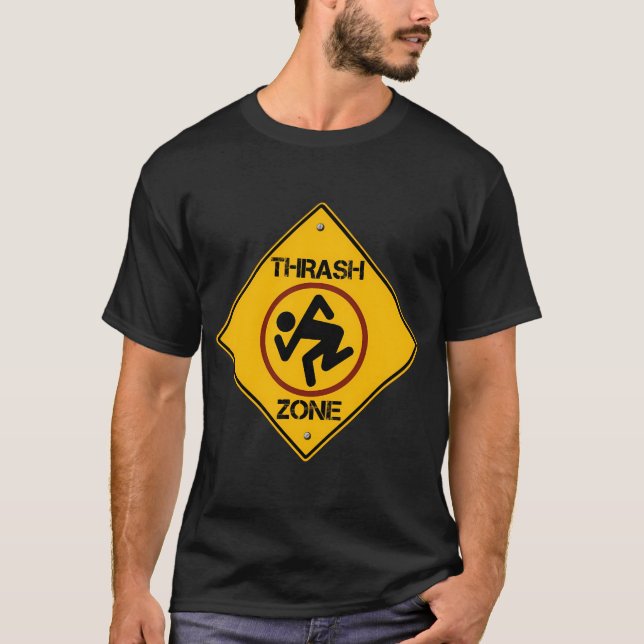 Bäst säljande -dri thrash zone merchandise t shirt (Framsida)