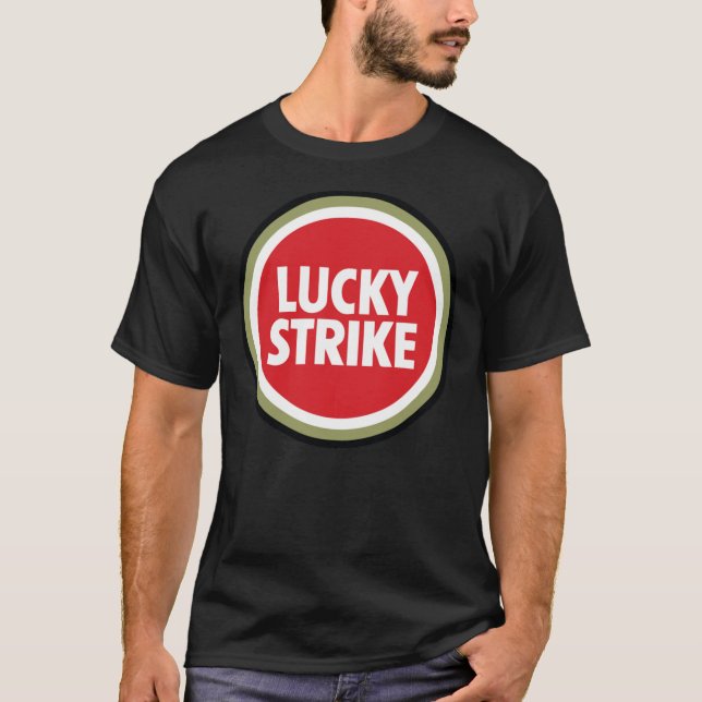 BÄST SÄLJANDE Lucky Strejka Logotyp Merchandise Es T Shirt (Framsida)