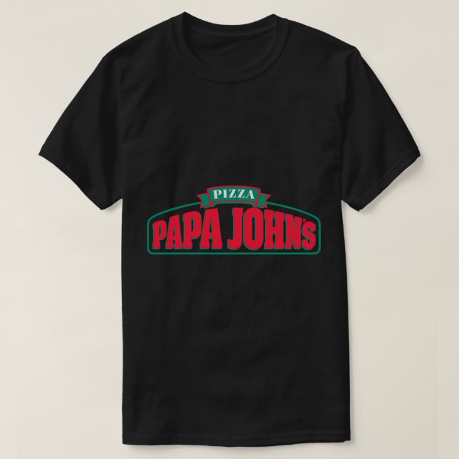 BÄST SÄLJANDE Pappa John's Logotyp Merchandise Ess T Shirt (Design framsida)