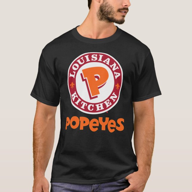 Bäst säljande Popeyes Louisiana Kitchen Merchandis T Shirt (Framsida)