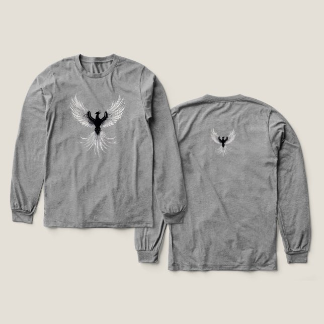 Bäst säljande Silhouette Phoenix stiger T Shirt (Design framsida och baksida)