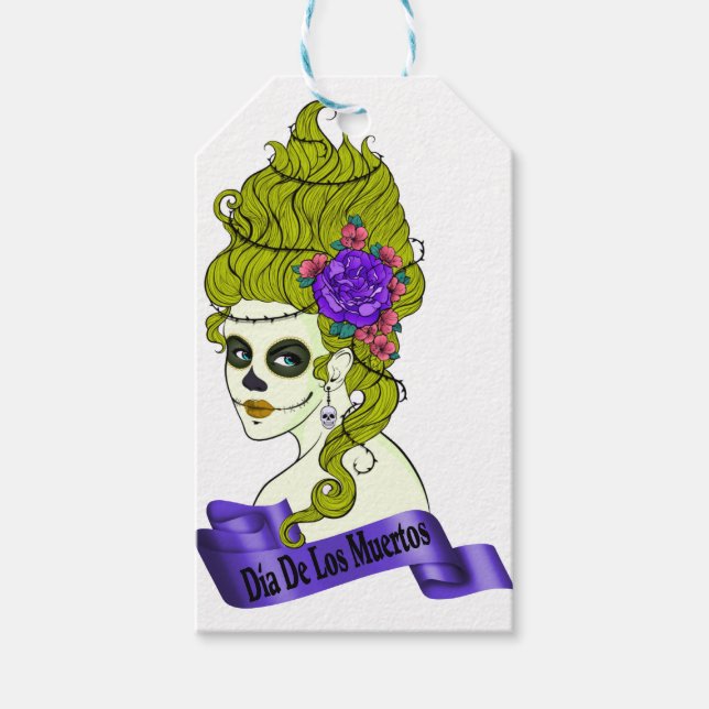 Bäst säljande Sugar Skull Presentetikett (Framsidan)