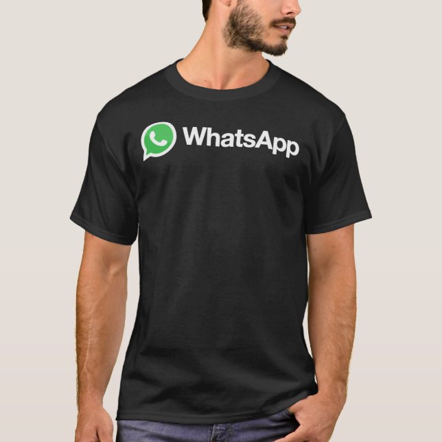 BÄST SÄLJANDE - Whatsapp Logotyp Merchandise Essen T Shirt (Framsida)