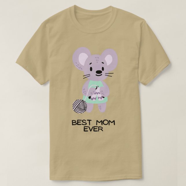 bäst stickande mamma någonsin34 t shirt (Design framsida)