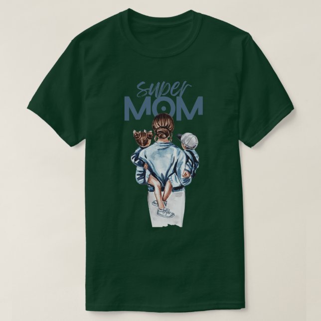 bäst stickande mamma någonsin 241 t shirt (Design framsida)