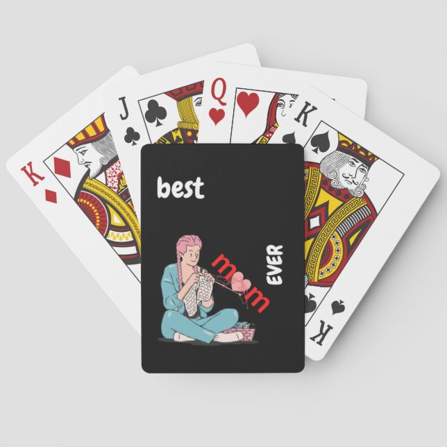 bäst stickande mamma någonsin 38 casinokort (Baksidan)