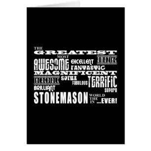 Bäst Stonemasons: Mest underbar Stonemason Hälsningskort