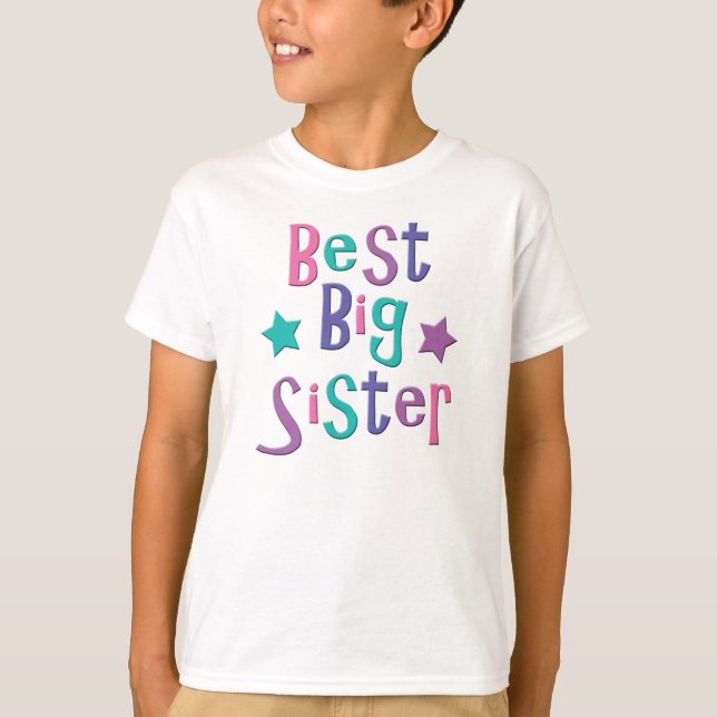 Bäst storasyster t-shirt (Framsida)