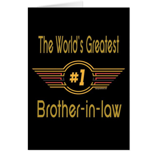 Bäst svågergåvor hälsningskort (Framsidan)