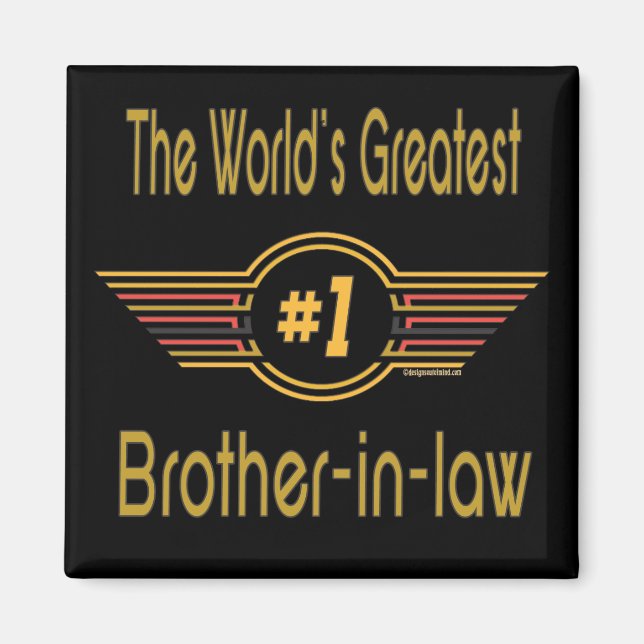 Bäst svågergåvor magnet (Framsidan)