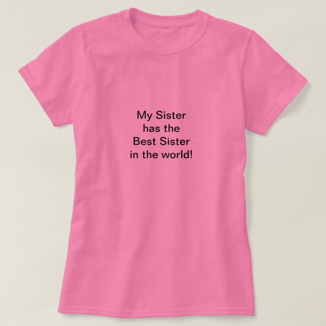 bäst syster t-shirt (Design framsida)