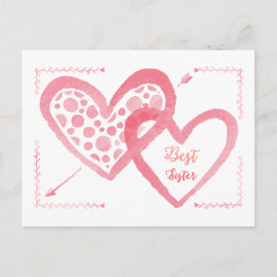 Bäst systervalentinvykort helg vykort