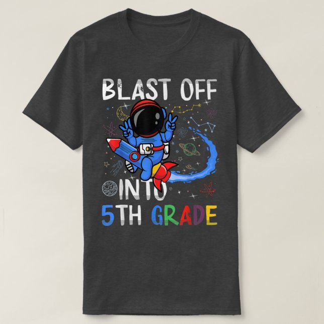 Bast till 5:e Klass första skoldagen T Shirt (Design framsida)