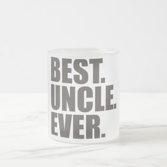 Bäst. Uncle. Ever. Frostad Glasmugg (Center)