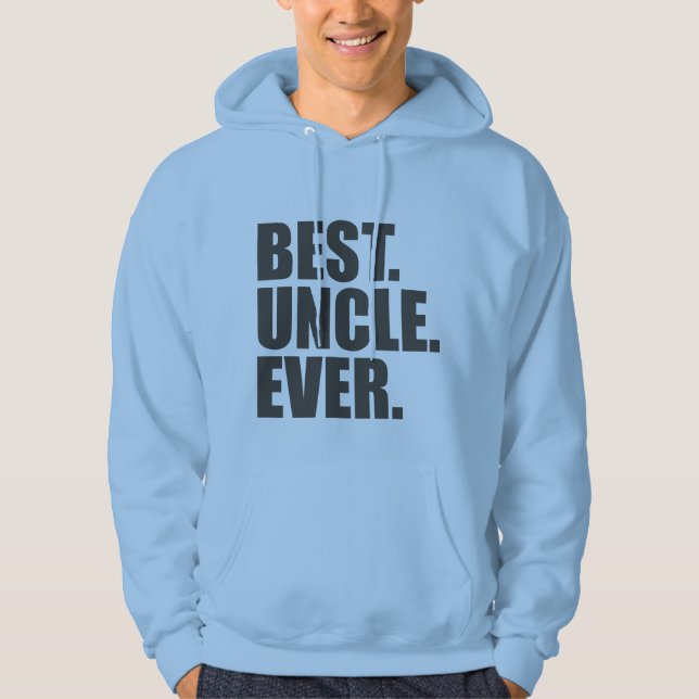Bäst. Uncle. Ever. Tröja Med Luva (Framsida)