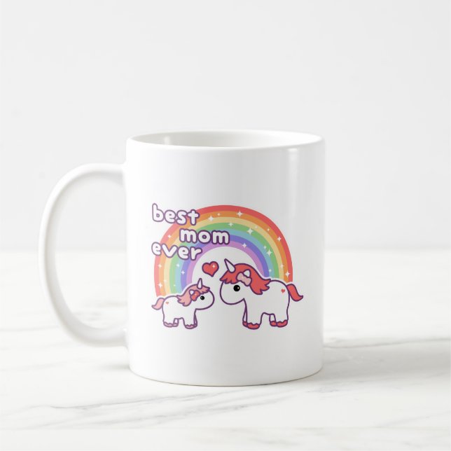 Bäst Unicornmamma någonsin Kaffemugg (Vänster)