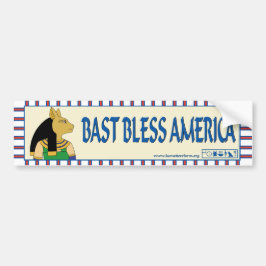 Bast välsignar den Amerika bildekalet Bildekal