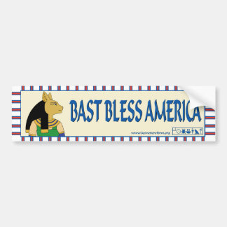 Bast välsignar den Amerika bildekalet Bildekal