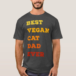 bäst vegan cat pappa någonsin rolig pappa cat far  t shirt