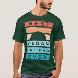 bäst vegan cat pappa någonsin rolig pappa cat far  t shirt