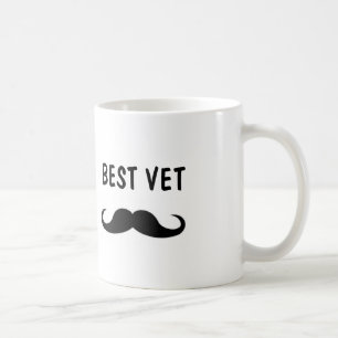 Bäst VETmustaschmugg, för Veterianarian Kaffemugg