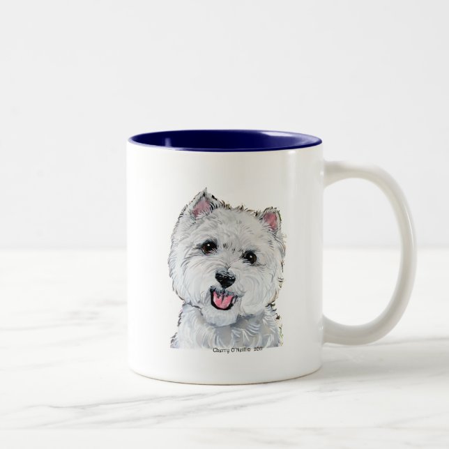 Bäst Westie! Två-Tonad Mugg (Höger)