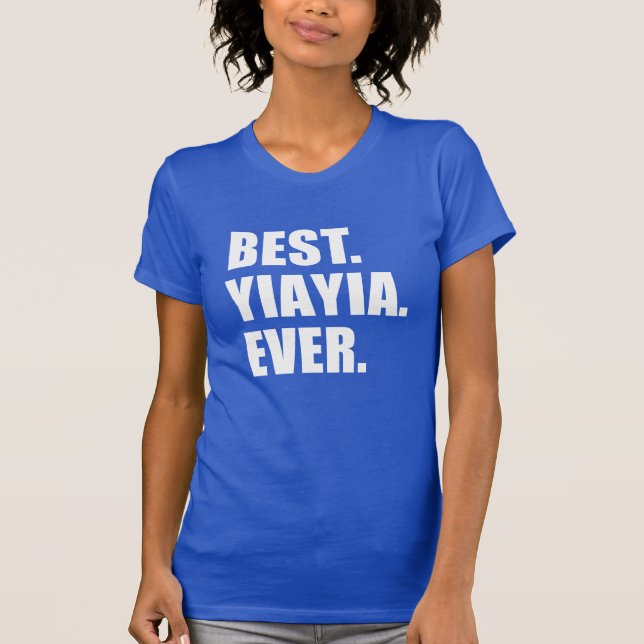 Bäst YiaYia någonsin Tee Shirt (Framsida)