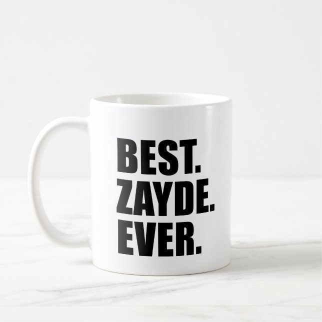 Bäst Zayde någonsin judisk farfar Kaffemugg (Vänster)