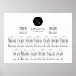 BÄSTA 38-tums x28-tums sittdiagram - Olivia & Just Poster